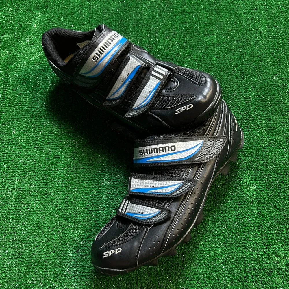MTB SPD Shimano SH-WM51 Cycling Shoes Black Blue EU 41 US 8.5